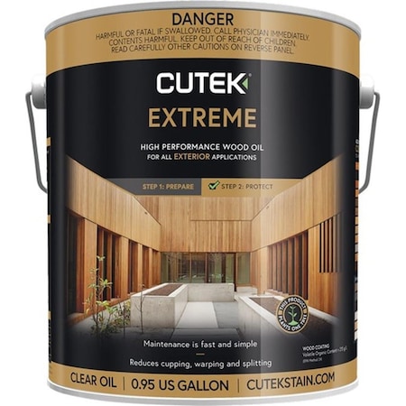 Cutek 28820001 1 gal Clear Extreme High Performance Oil-Based Wood Stabilizer 384904